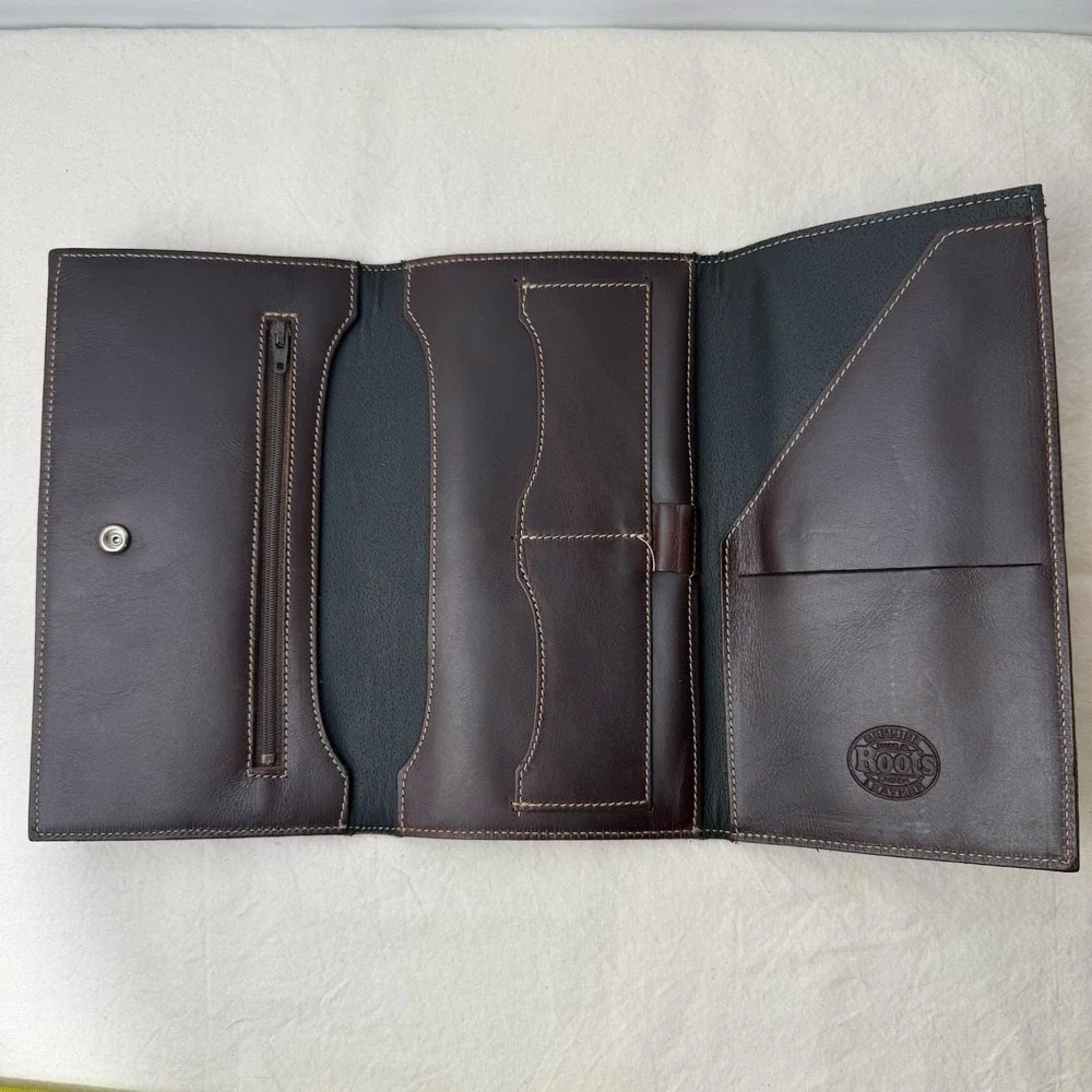 VTG Canadian Pacific Railway Leather Travel Wallet 1970s CPR Rail‎ Ephemera Rare